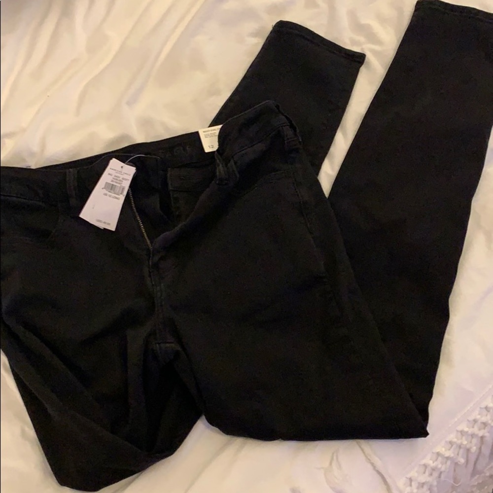 American eagle black jeggings